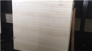 Turkey White Tiger Onyx Slab Wall Floor Tiles Use