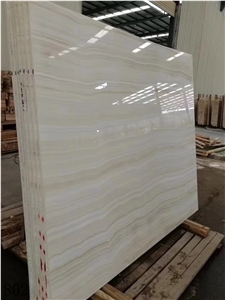 Turkey White Tiger Onyx Slab Wall Floor Tiles Use