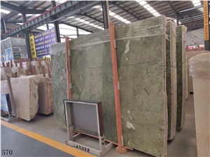 Verde Pavone Dandong Green Ming Marble Agate Slab
