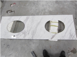 Natural Stone Polishe Aiax Volaks White Countertop