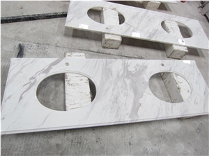 Natural Stone Polishe Aiax Volaks White Countertop