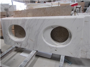 Natural Stone Polishe Aiax Volaks White Countertop