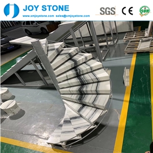 Good Quality Polish Panda White Marble Hote Stair