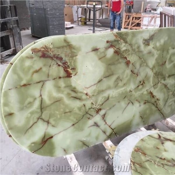 Green Onyx Marble Tabletops