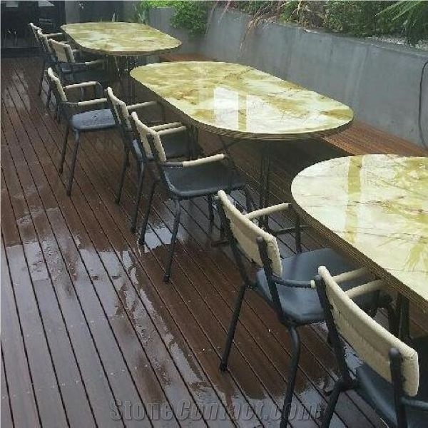 Green Onyx Marble Tabletops