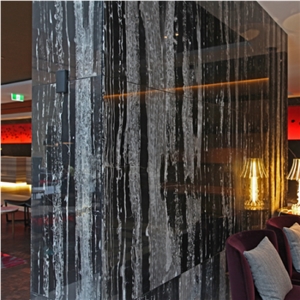 Lightweight Silver Black Marble Wall Tile Floor Tiles
