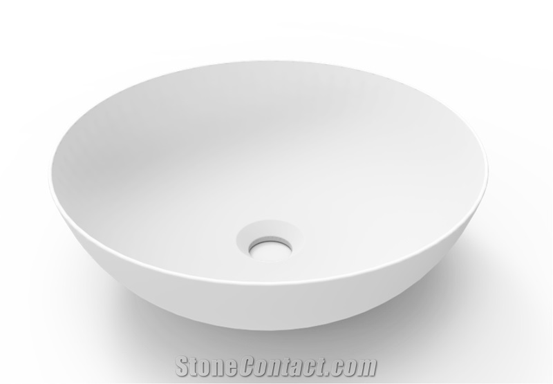 Solid Surface/Casting Resin Bathroom Washbasin