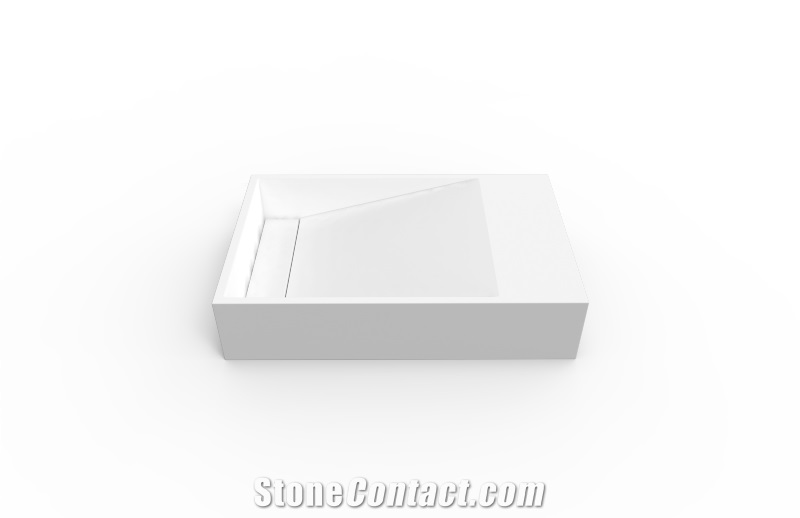 Solid Surface/Casting Resin Bathroom Washbasin