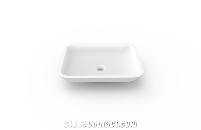 Solid Surface/Casting Resin Bathroom Washbasin