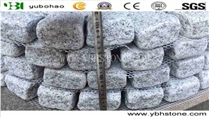 Sesame White/Cube Stone on Mesh Garden Stepping