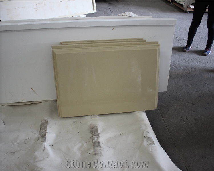 Beige Quartz Stone Slab