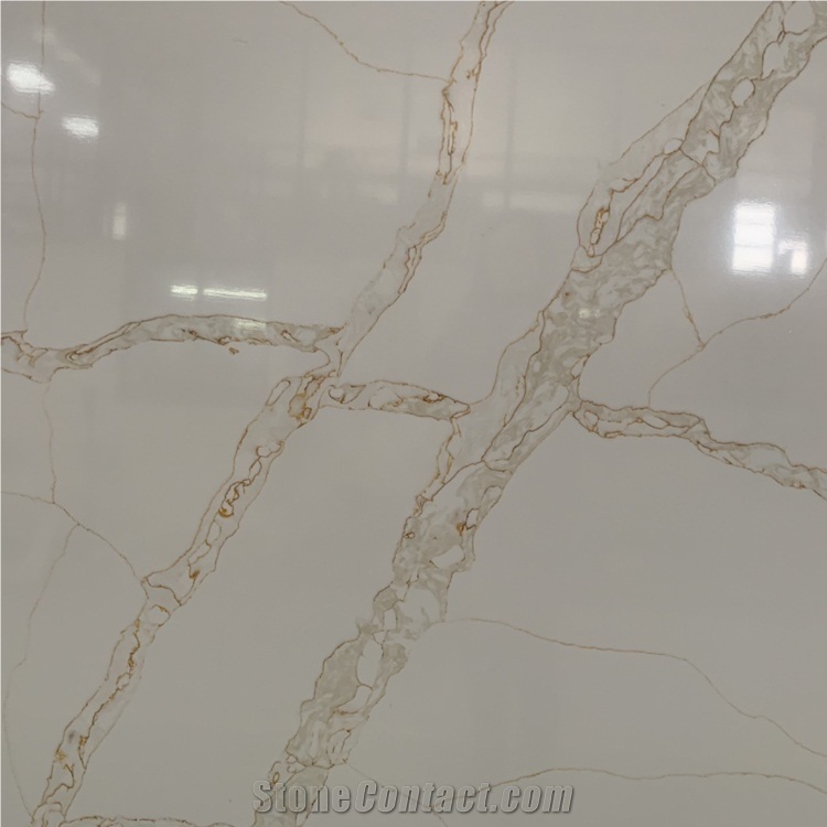 Calacatta Gold Quartz Stone Slab