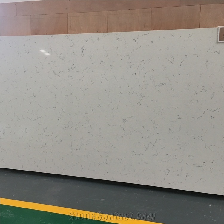 Carrara White Quartz Stone Slabs and Tiles