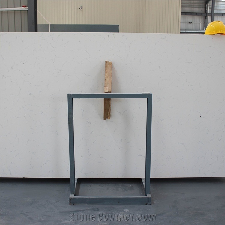 Carrara White Quartz Stone Slabs and Tiles