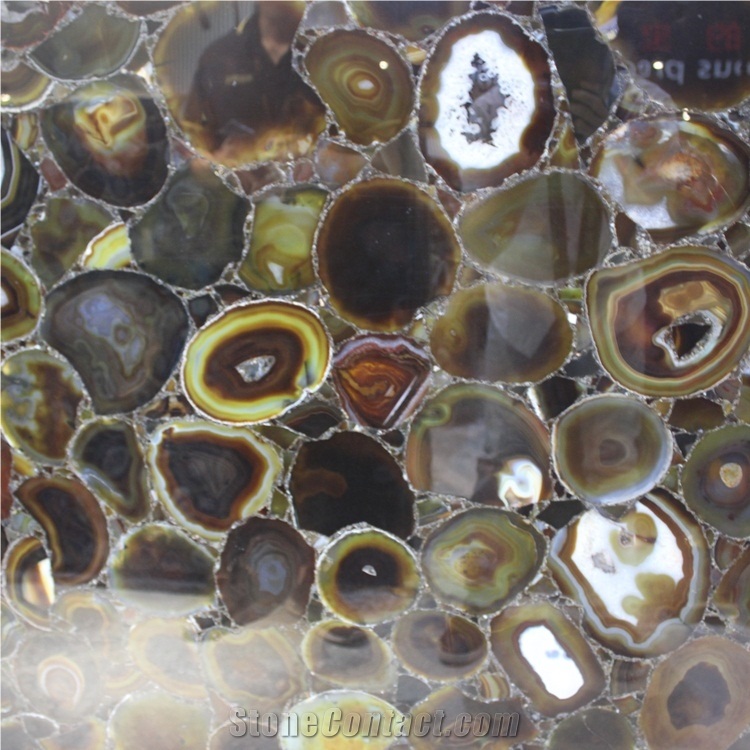 Coffee Brown Agate Semiprecious Stone