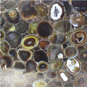 Coffee Brown Agate Semiprecious Stone