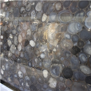 Grey Agate Semiprecious Stone Slab Grey Agate Semiprecious Stone Slab