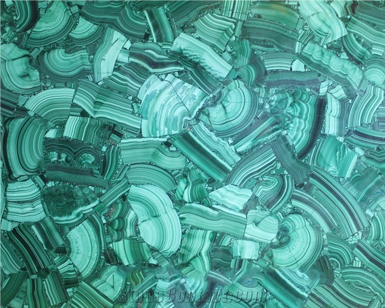 Malachite Green Semiprecious Stone