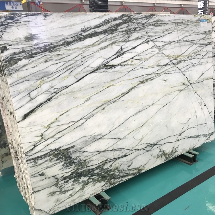 Picasso White Marble Slabs