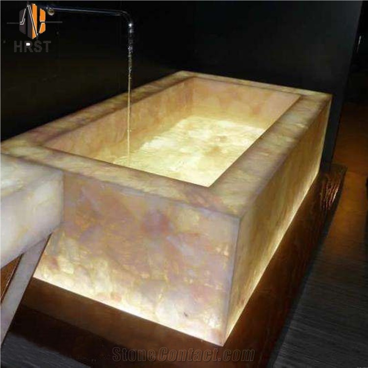 Pink Crystal Semiprecious Stone Slabs
