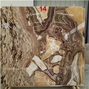Polished Golden Marble Classico Yellow Onyx