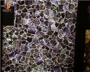 Purple Amethyst Semiprecious Stone Slabs