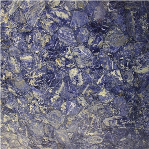 Sodalite Blue Agate Semiprecious Stone