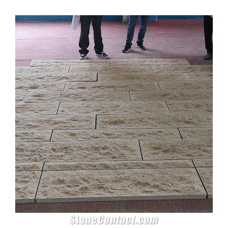 Split Surface Moca Beige Limestone Tiles for Wall