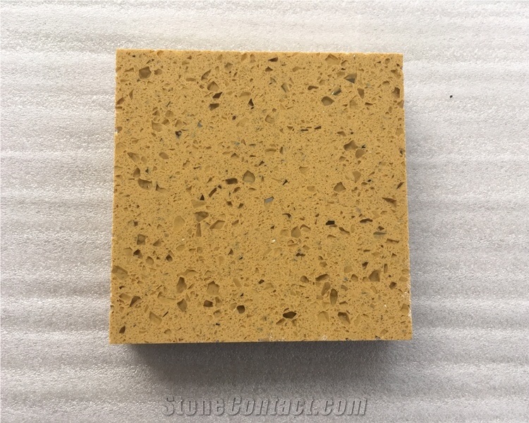 Yellow Crystal Quartz Slab