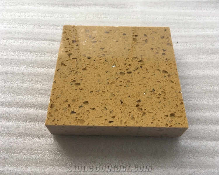 Yellow Crystal Quartz Slab