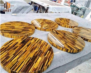 Yellow Tiger Eye Agate Semi Precious Stone