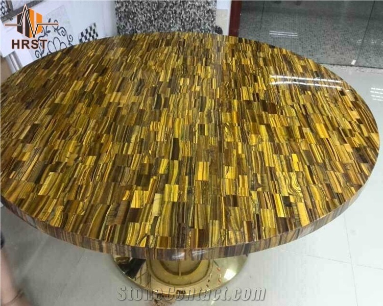 Yellow Tiger Eye Agate Semi Precious Stone