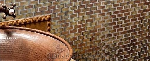 Golden Mosaic Stone