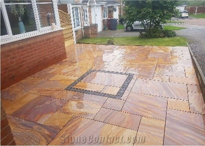 Rainbow Sandstone Tiles
