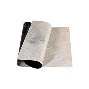 Sanjayani White Slate Stone Veneer Sheet-Slate Stone Thin Flexible Fabric Fleece Veneer Sheet