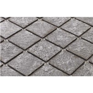 Silver Grey Mosaic Stone