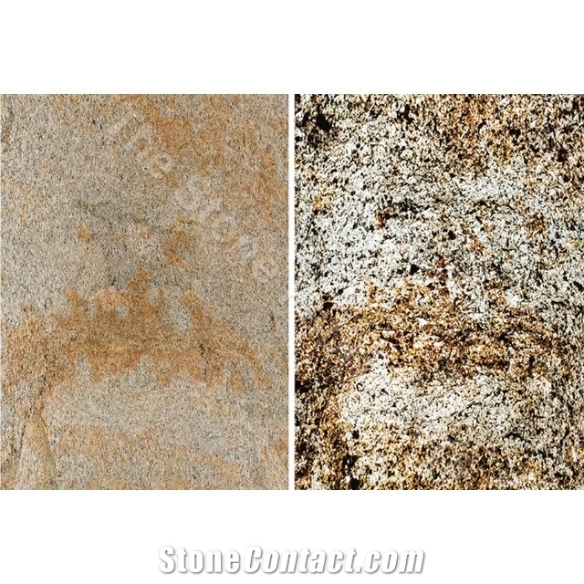 Silver Shine Gold Translucent Stone Veneer Sheet