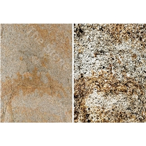 Silver Shine Gold Translucent Stone Veneer Sheet