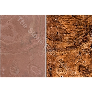 Terra Red Translucent Stone Veneer Sheet