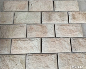Beige Artificial Mushroom Stone Wall Cladding
