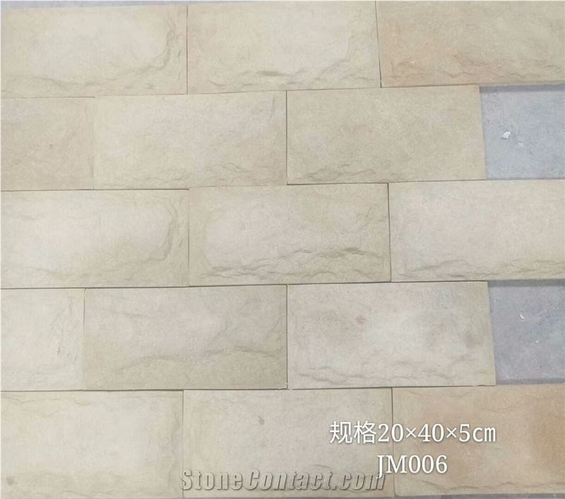 Beige Artificial Mushroom Stone Wall Cladding