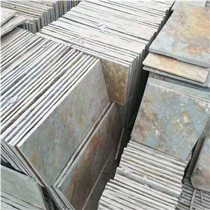 Green Rusty Slab Tiles Flooring Stone Wall Tile