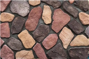 Mixed Color Faux Wall Stone Exposed Stone