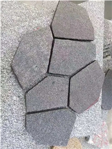 Outdoor Paving Stone Mesh Sesame Black Flagstone