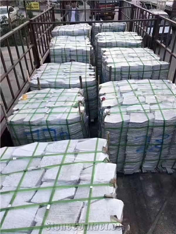 Outdoor Paving Stone Mesh Sesame Black Flagstone