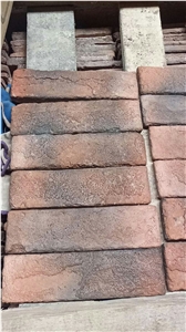 Red Artificial Brick Wall Tiles Interior Stone