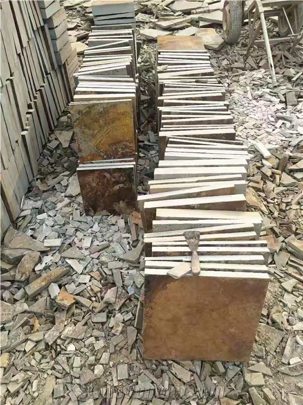 Rusty Slate Flooring Stone Paver Rode Stone