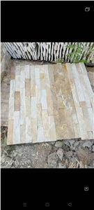 Yellow White Quartz Ledgestone Mixed Color Stone