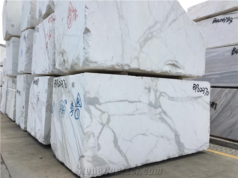 Statuario Marble Blocks, White Marble