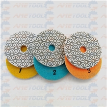 Dry Wet Granite Marble Quartz Polishing Pads 3Step
